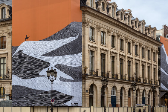 Toile tendue façade