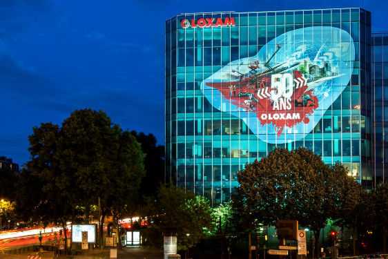 Adhésif façade nuit